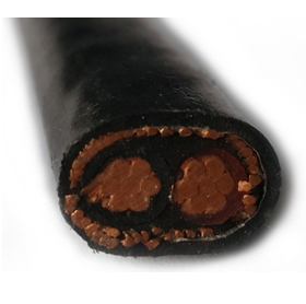 Cable plano concéntrico de cobre con aislamiento XLPE